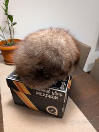 capello pelliccia volpe argentata colbacco donna