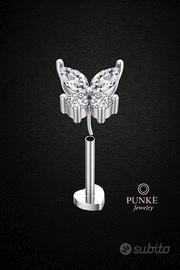 Piercing a farfalla