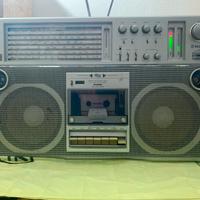 STEREO PORTATILE VINTAGE SILVER