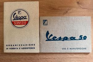 Set Libretto Uso e Manutenzione Vespa 50