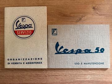 Set Libretto Uso e Manutenzione Vespa 50