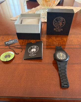 RUZZA OROLOGIO  WATCH Green Dial/Black FULL SET