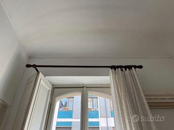 Bastoni per tende (legno e metallo) +tenda inclusa