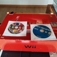 NINTENDO WII LIMITED EDITION ROSSA + 2 GIOCHI