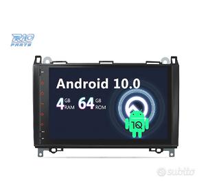 RADIO GPS ANDROID 14 PER MERCEDES CLASSE A B VITO 