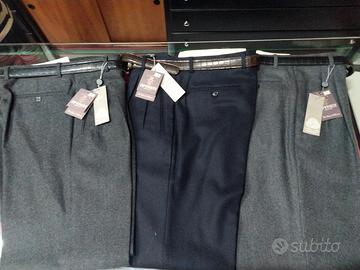 pantaloni classici uomo lana