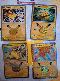 set carte Pikachu trentesimo anniversario 