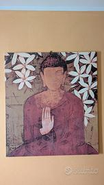 Quadro Canvas stampa su tela Buddha Zen 85x95 cm