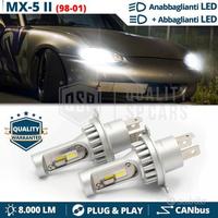Lampade LED H4 Per MAZDA MX-5 2 Luci CANbus 6500K