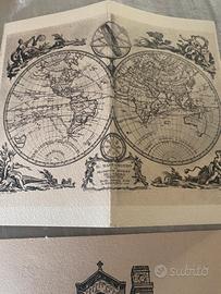 Cartoline vintage  Gerusalemme e Mappamondo