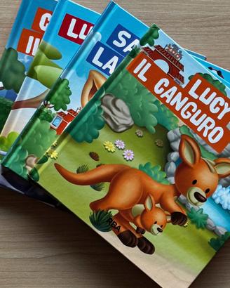 Lotto 4 libri bambini Zoo cartonati RBA