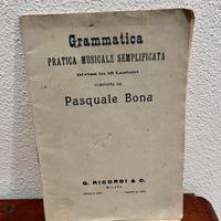 BONA Pratica Musicale Semplificata G.Ricordi