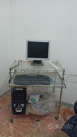 mobile di acciaio porta PC