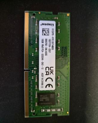 Ram 16gb ddr4 3200mhz sodimm notebook