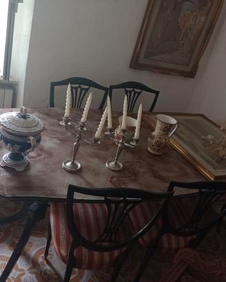 tavolo ovale e 6 sedie 