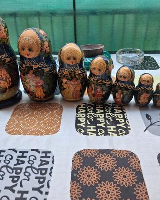 Matriosca vintage 10 pezzi,sergiev posad kurbatova