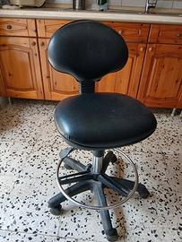 sgabello  con ruote 