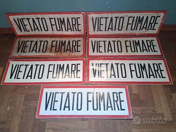 Cartello vietato fumare 