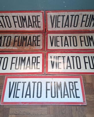 Cartello vietato fumare 