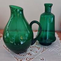 vasi in vetro verde di Empoli