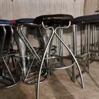 Sgabelli alti seduta in ecopelle