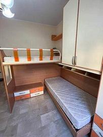 Cameretta completa Moretti Compact con due letti
