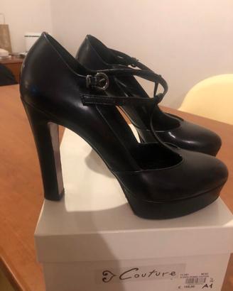 scarpe décolleté con plateau Couture