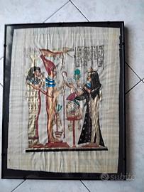 Papiro originale con raffigurata Cleopatra, 36x46