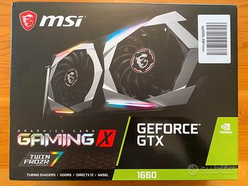 Scheda video MSI GTX 1660 Gaming X 6GB