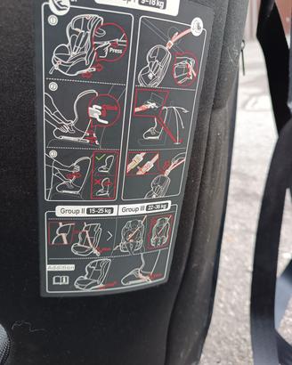 trio chicco più seggiolone isofix