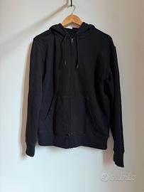 Felpa zip con cappuccio taglia M