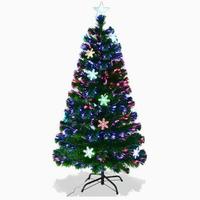 NUOVO Albero di Natale Fibra Ottica 180cm Luci LED