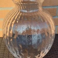 Vaso in vetro decorato - nuovo