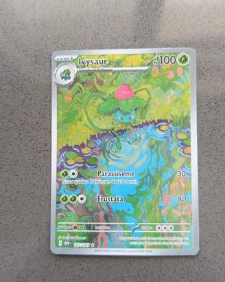 Ivysaur Full Art Set 151 Ita Carta Pokemon MEW 167