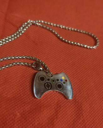 Collana Controller Gaming Stile Xbox - Ciondolo Jo