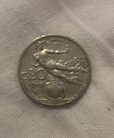 Moneta 20 lire 1909