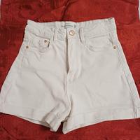pantaloncino jeans bianco 