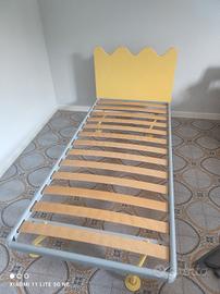 Letto singolo con doghe 