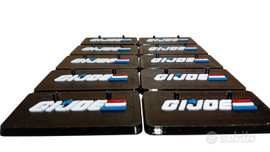 5 Basi Gi Joe Multicolore con Logo e Bandiera