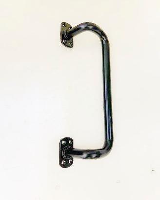 MANIGLIONE TIRARE, SPOSTATO, ACCIAIO NERO, mm.200