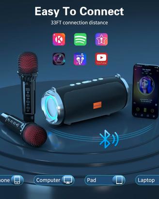 Splendido impianto Karaoke portatile BONAOK