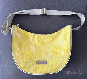 Borsa Borbonese a tracolla luna bag media giallo
