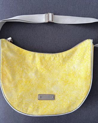Borsa Borbonese a tracolla luna bag media giallo