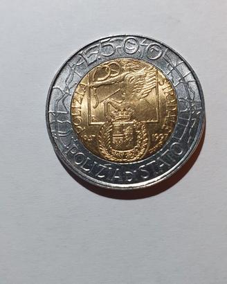Moneta lire 500 Polizia di Stato 1997