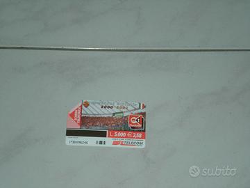 Scheda telefonica ROMA CAMPIONE D'ITALIA 2001