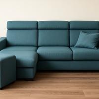 Divano con penisola “Divani & Divani” – turchese p