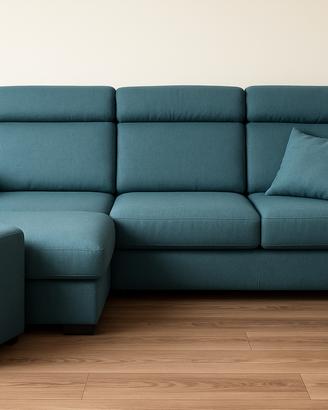 Divano con penisola “Divani & Divani” – turchese p