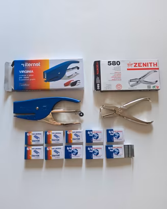 Set cucitrici + levapunti + punti – Set ufficio