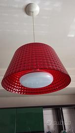 lampadario della guzzino rosso 