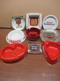 Lotto 9 posacenere promozionali vintage